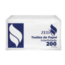 Toalla De Papel Interfoliada Doble Hoja  200 Un