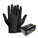 Guantes Nitrilo Raven Texturizado Negro
