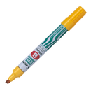 Marcador Permanente Recargable Punta Biselada Amarillo Sca