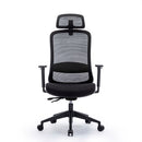 Silla Ejecutiva Con Brazo Con Cabecero Bkn Negro