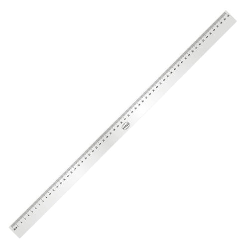 Regla Biselada Plástica Transparente 60 Cm