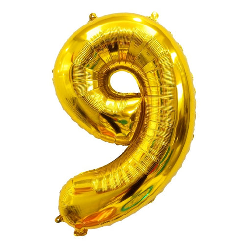 Globo Metálico 32 Dorado N° 9
