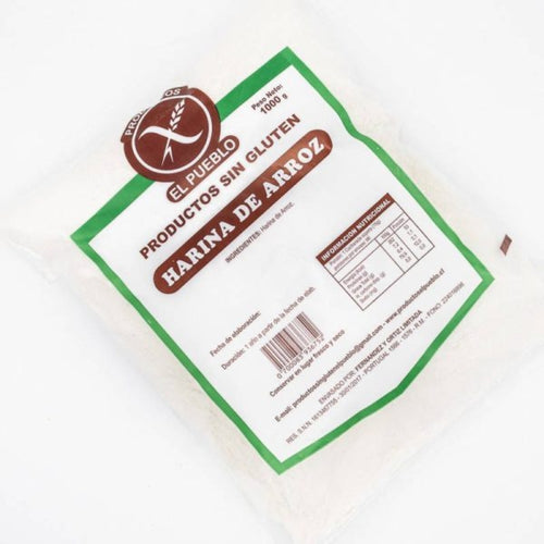 Harina De Arroz Sin Gluten 1 Kg