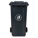 Contenedor Basura Color Negro 240 Lt