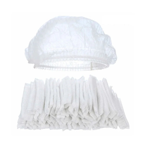 Cofia Clips Desechable Blanca Bolsa 100 Un
