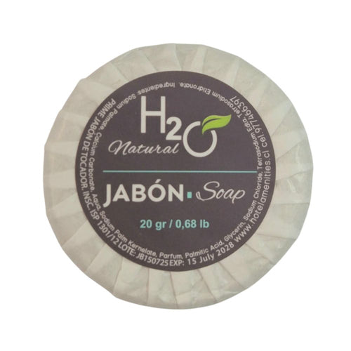 Jabón Barra Redondo Blanco Hotelero 25 Un X 20 Gr