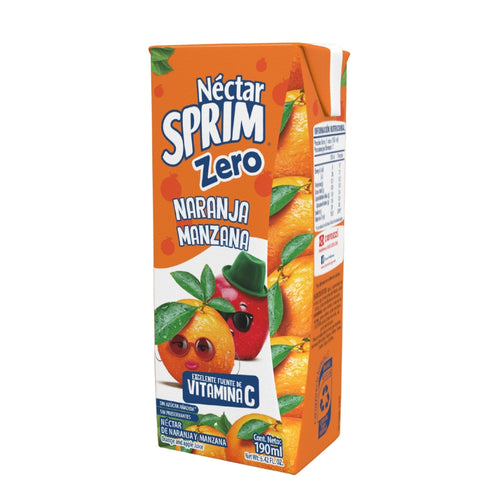 Nectar Zero Azucar Sabor Naranja Y Manzana 190 Ml