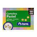 Carpeta Con Cartulina 12 Hojas 8 Colores Pastel