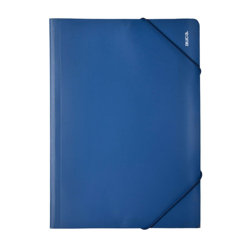 Carpeta Con Elastico Pvc Azul