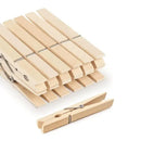 Pinzas Para Ropa Madera 12 Un