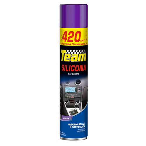 Silicona Aerosol Automóvil Lavanda 420 CC.