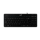 Teclado Alambrico Negro Luxe Mate 110