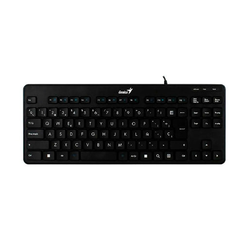 Teclado Alambrico Negro Luxe Mate 110
