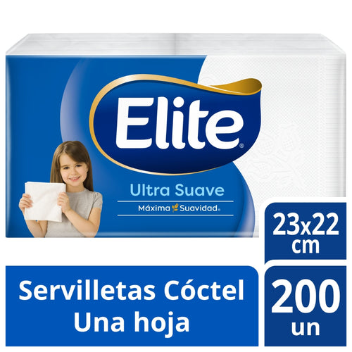 Servilleta Cocktail Hoja Simple 200 Un
