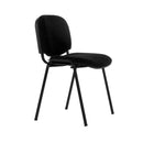 Silla Visita Sin Brazo Tapiz Elasticity Isosceles Negra