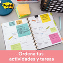 Nota Adhesiva 654 Neón 76X76 Mm 5 Uni 100 Hojas Cubo