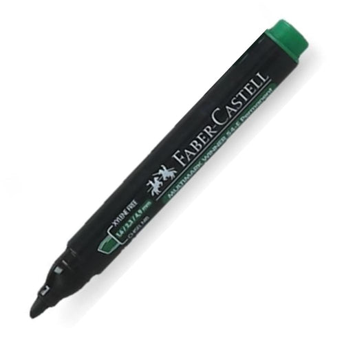 Marcador Permanente Punta Biselada 54 Color Verde Desechable
