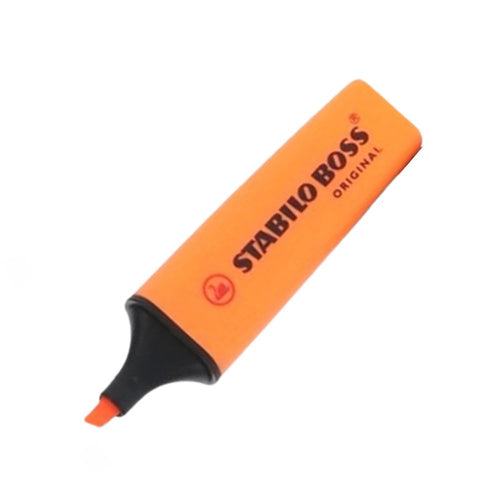 Destacador Escritorio Naranja Fluorecente Punta Biselada 70 Boss