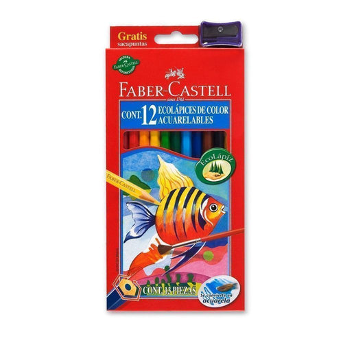 Lápiz Acuarela Caja 12 Un