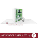 Archivador Catálogo Carta 2 Aros 3.0 Blanco