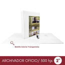 Archivador Catálogo Oficio 2 Aros 2.0 Blanco 250 Hojas
