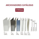 Archivador Catálogo Carta 3 Aros 2.0 Blanco 500 Hojas