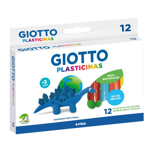 Plasticina Redonda 12 Colores