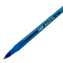 Lápiz Pasta Punta Media Round Stic Azul 1.0 Mm