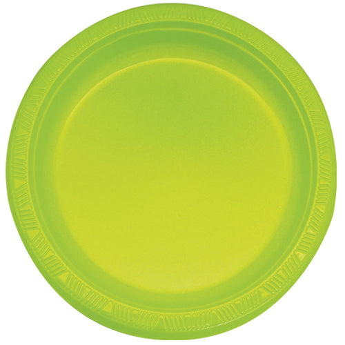 Set 10 Platos Verde Lima 22 Cm