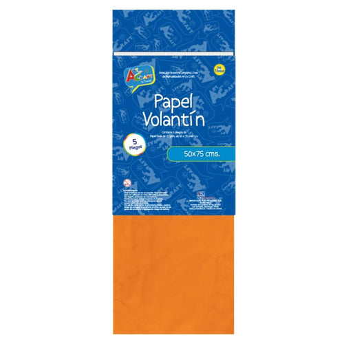 Papel Seda 50X75 Cm 22 Gr Naranja 1 Pieza Bolsa