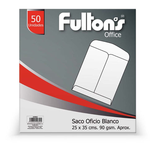 Sobre Saco Oficio Blanco 90 Gr 50 Un