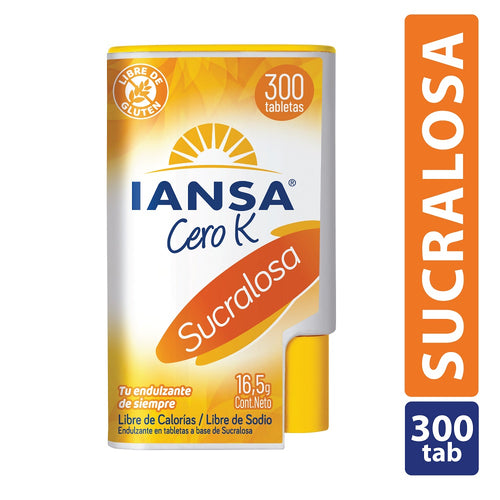 Endulzante En Tabletas Sucralosa 300 Un