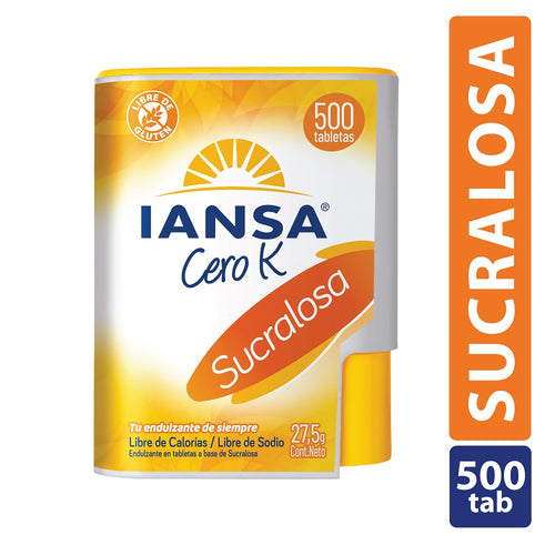 Endulzante En Tabletas Sucralosa 500 Un