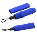 Deluxe Paraguas Corto Pongee ( Azul, Impresion Un Color)