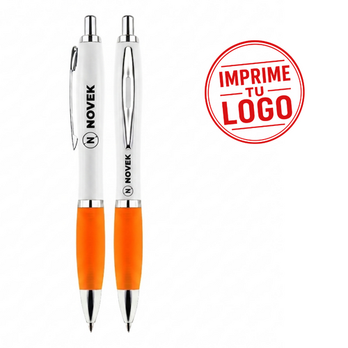 Boligrafo Plastico Wind Stella (Naranjo, Impresion Un Color)