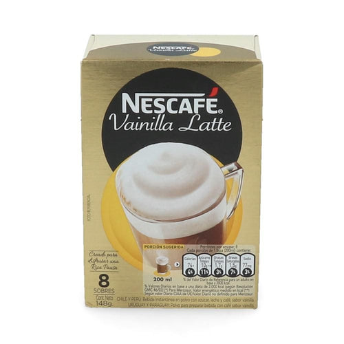 CAFE STICK VAINILLA X 8 UNIDADES NESTLE 18.5 GRAMOS