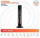Chimenea Electrica Vertical 2000 W Radiacion Htv 200R Negro