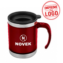 Mug De Acero Inoxidable 400Cc ( Rojo, Impresion Un Color)