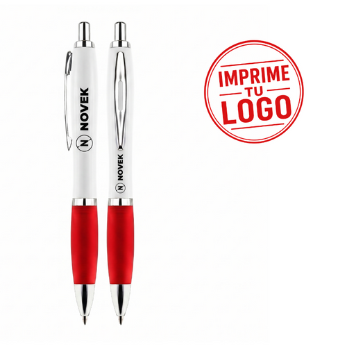 Boligrafo Plastico Wind Stella (Rojo, Impresion Un Color)