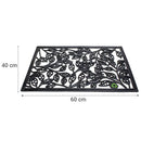 Limpiapies Hojas Reiclaje 60x40 cm PVC Negro