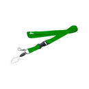 Lanyard Premium Texturado (Verde, Impresion Un Color)