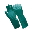 Guantes de Seguridad Steelpro Nitrilo Flocado Verde 7