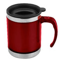Mug De Acero Inoxidable 400Cc ( Rojo, Impresion Un Color)