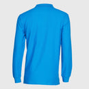 Polera Jayson Pique Manga Larga 80/20 Azul Rey S