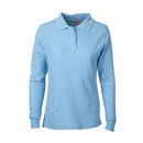 Polera Pique M/Larga Muj 80/20 Celeste L