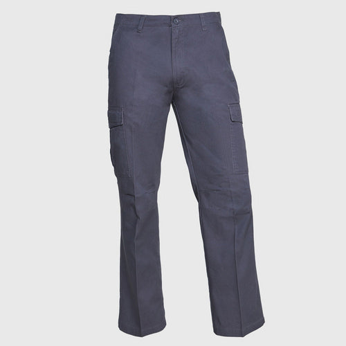 Pantalon Gabardina Cargo Algodon Gris 44