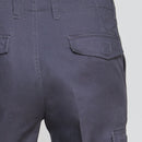 Pantalon Gabardina Cargo Algodon Gris 54