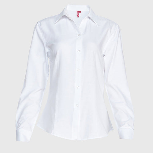 Blusa Oxf Manga Larga 60/40 Blanca M