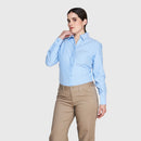 Blusa Oxf Manga Larga 60/40 Celeste M