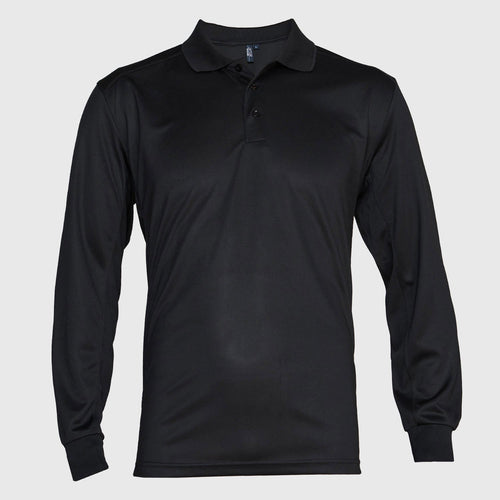 Polera Dry Fit Cuello-Camisa M/L NegXXL